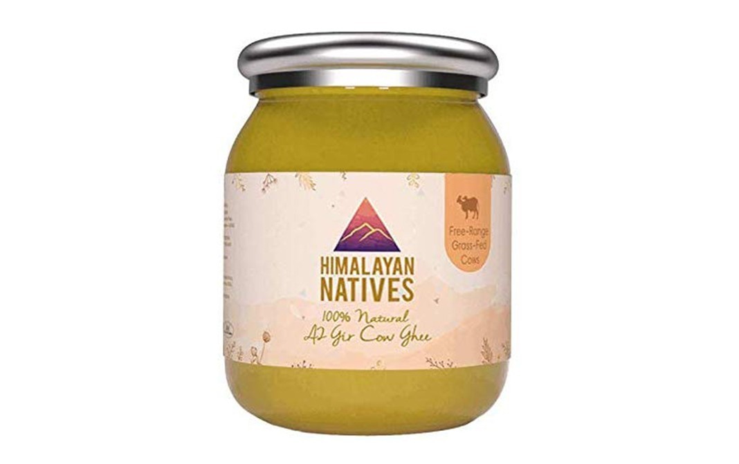Himalayan Natives 100% Natural A2 Gir Cow Ghee   Glass Jar  500 millilitre